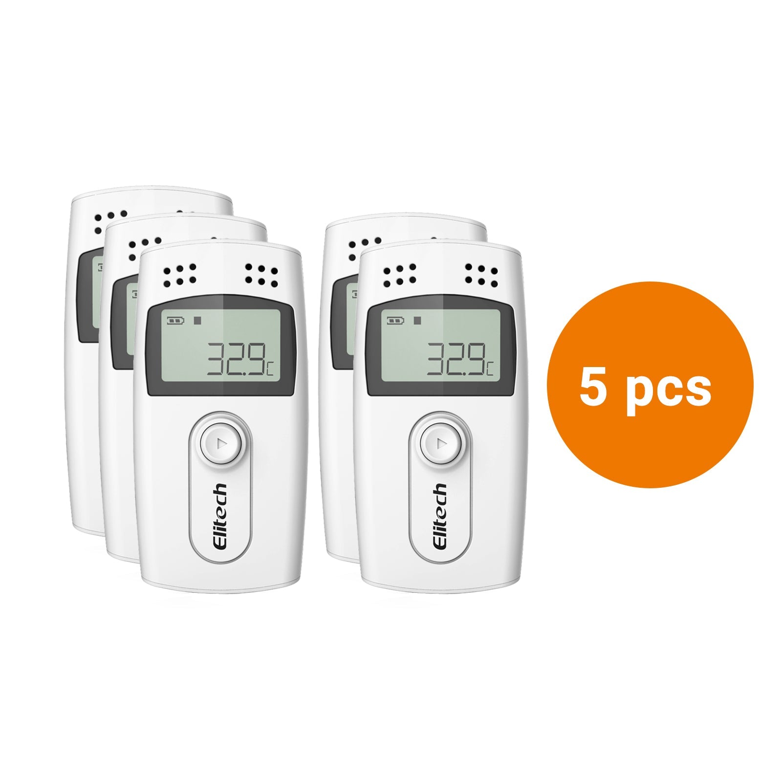 Elitech RC-4 Temperature Data Logger with External Temp Sensor Audio Alarm - Elitech Technology, Inc.