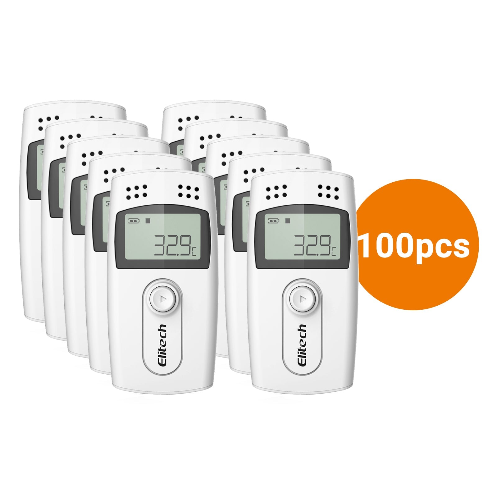 Elitech RC-4 Temperature Data Logger with External Temp Sensor Audio Alarm - Elitech Technology, Inc.