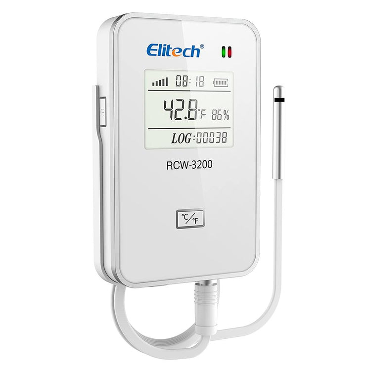 Elitech RCW-3000 & RCW-3200 WiFi 4G Wireless Temperature Humidity Data Logger and Transceiver Monitor System with Cloud and Mobile App - Elitech Technology, Inc.