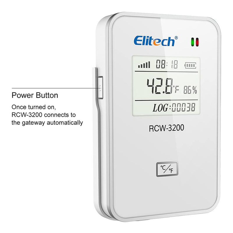 Elitech RCW-3000 & RCW-3200 WiFi 4G Wireless Temperature Humidity Data Logger and Transceiver Monitor System with Cloud and Mobile App - Elitech Technology, Inc.