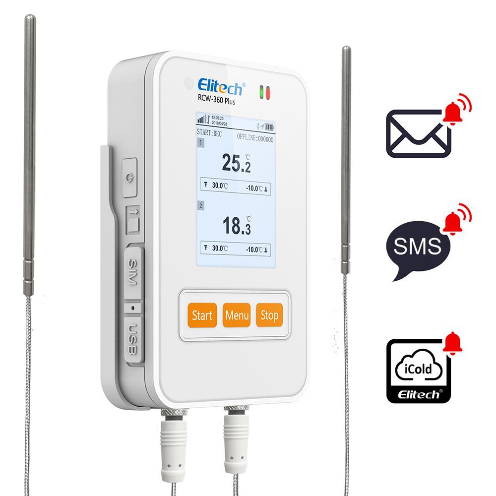 WiFi Temperature Humidity Sensor: USB Battery Powered WiFi Hygrometer | Remote Temperature Monitor with Instant App Alerts, Size: One size, White