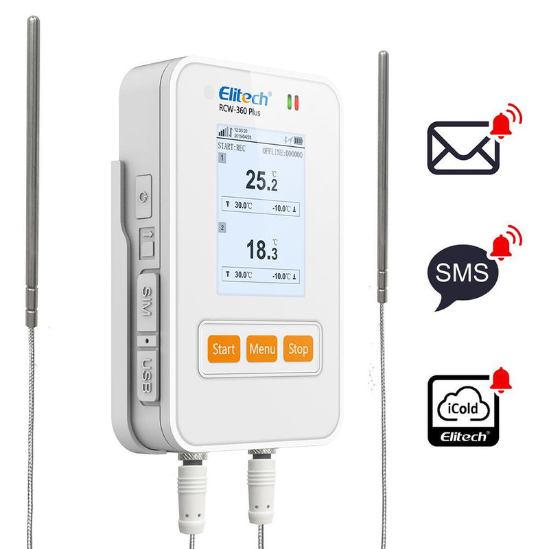 Elitech RCW-360 Plus Series Wireless Digital Data Logger Real-time Temperature Humidity Location Tracker - Elitech Technology, Inc.