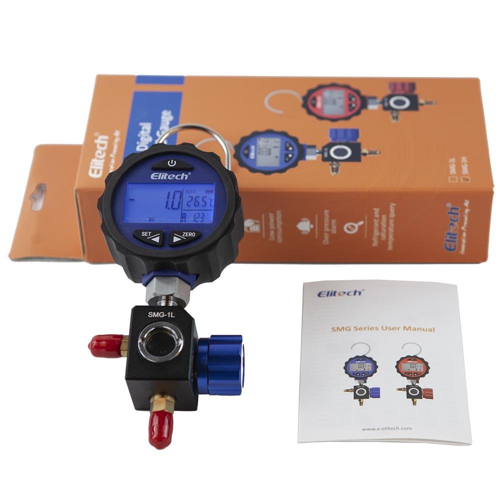 Elitech SMG-1L HVAC Digital Pressure Gauge for 87+ Refrigerants Elitech SMG-1L HVAC Digital Pressure Gauge for 87+ Refrigerants