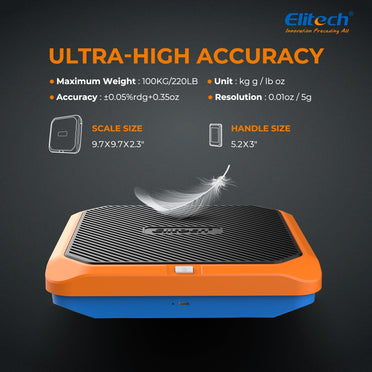 Elitech SRL-100 Intelligent HVAC Refrigerant Scale Lightweight Ultra Thin Maximum weight: 220lb (100kg) - Elitech Technology, Inc.