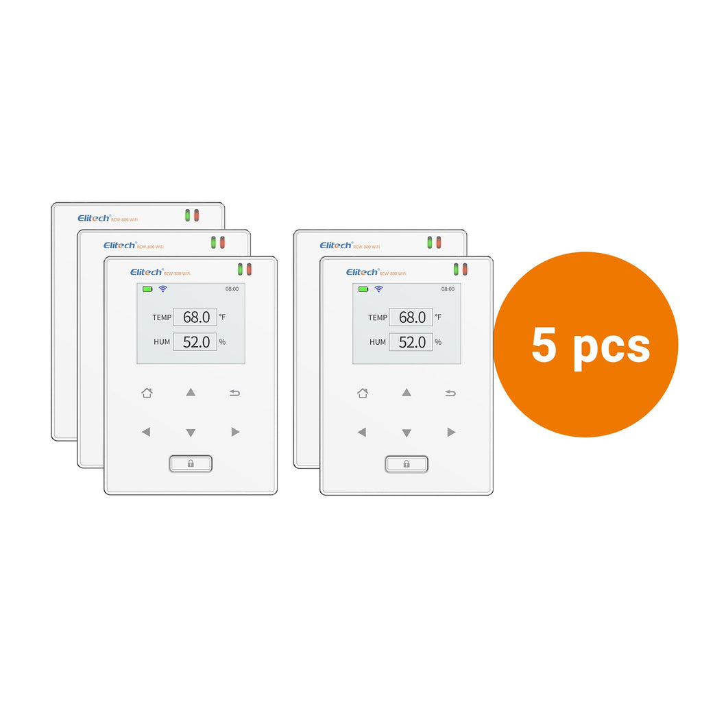 Elitech RCW-800 WiFi Digital Data Logger - Email, SMS, App Push Alert ...