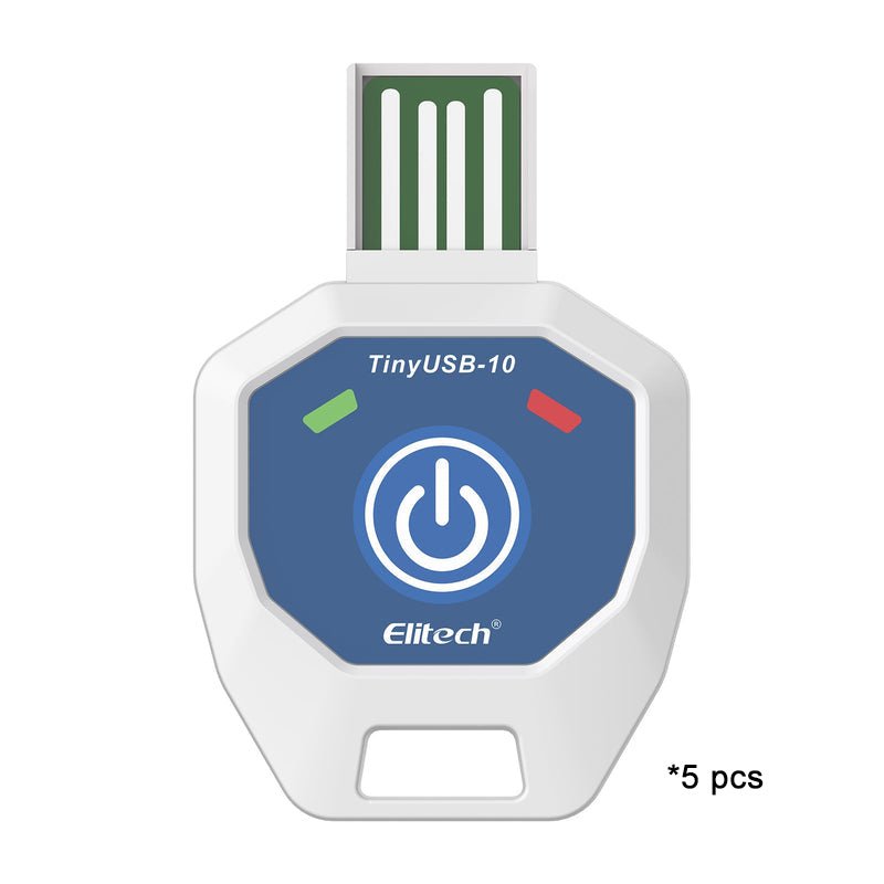 Elitech TinyUSB Single-Use Temperature Recorder Data Logger, TinyUSB-10 - Elitech Technology, Inc.