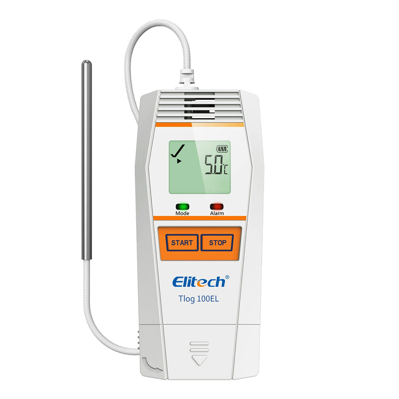 Elitech Tlog 100EL Ultra Low Data Logger Temperature Recorder Cold Chain Dry Ice PDF Report USB Port 32000 Points - Elitech Technology, Inc.