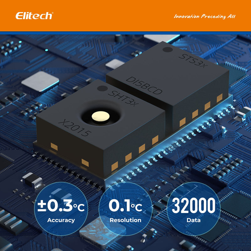 Elitech Tlog 100EL Ultra Low Data Logger Temperature Recorder Cold Chain Dry Ice PDF Report USB Port 32000 Points - Elitech Technology, Inc.