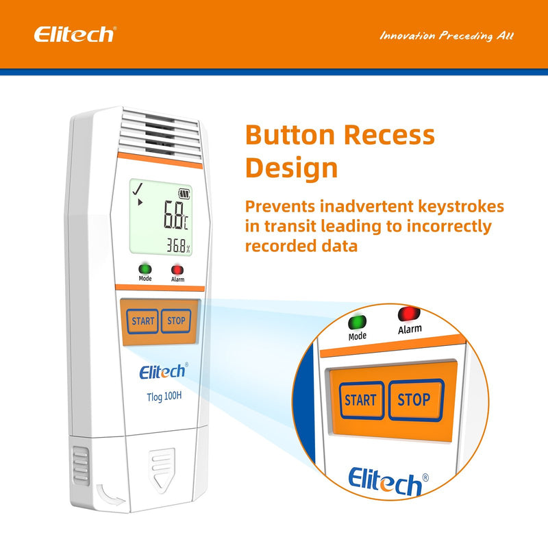 Elitech Tlog 100H Reusable Temperature and Humidity Data Logger - Elitech Technology, Inc.