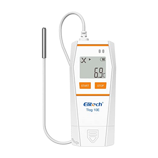Elitech GSP-6 Ultra Low Temperature Humidity Data Logger -121℉ To 302 Recorder 16000 Points
