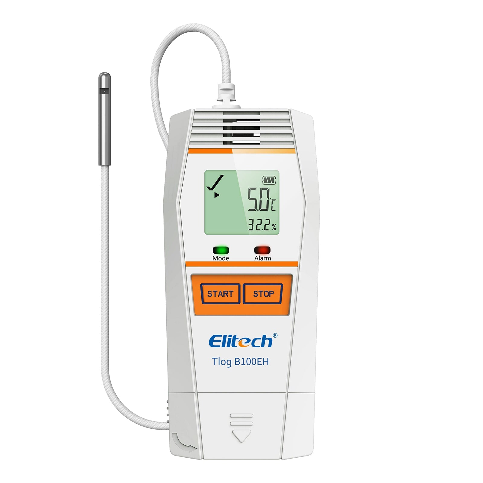 Elitech Tlog B100EH Temperature and Humidity Data Logger Wireless Reusable PDF Report External Sensor 32000 Points - Elitech Technology, Inc.