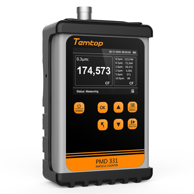 Temtop Innovative Handheld Particle Counter for Air Quality Measurement Conform to ISO Standard PMD 331 - Elitech Technology, Inc.