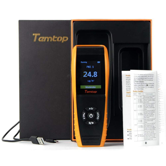Temtop LKC-1000E PM2.5 PM10 Air Quality Monitor Particles AQI Detetor - Elitech Technology, Inc.