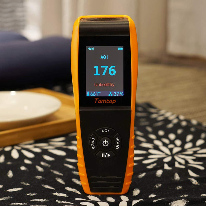 Temtop LKC-1000S+ 2nd Generation Professional Formaldehyde Monitor Detector with HCHOPM2.5PM10TVOC Accurate Testing Air Quality Detector Data Export - Elitech Technology, Inc.