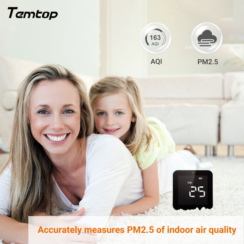 Temtop P10 Air Quality Monitor w/ Real-time PM2.5 & AQI Monitor - Elitech Technology, Inc.