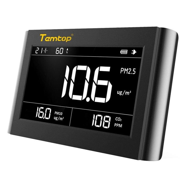 Temtop P1000 CO2 Air Quality Monitor PM2.5 PM10 Tabletop Detector - Elitech Technology, Inc.