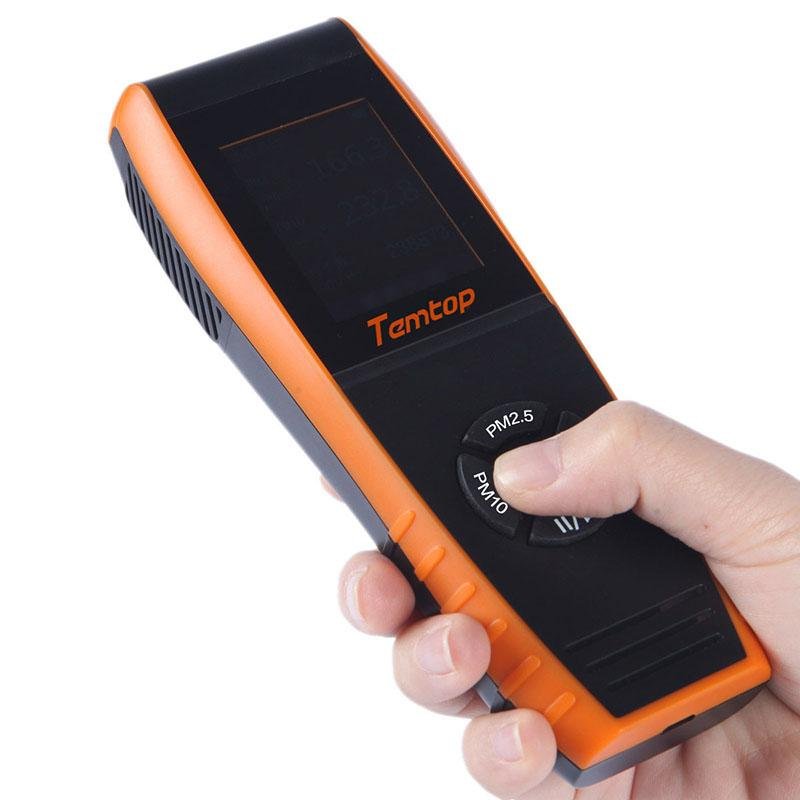 Temtop P600 Air Quality Laser Particle Detector Professional Meter for PM2.5/PM10 TFT Color LCD Display - Elitechustore