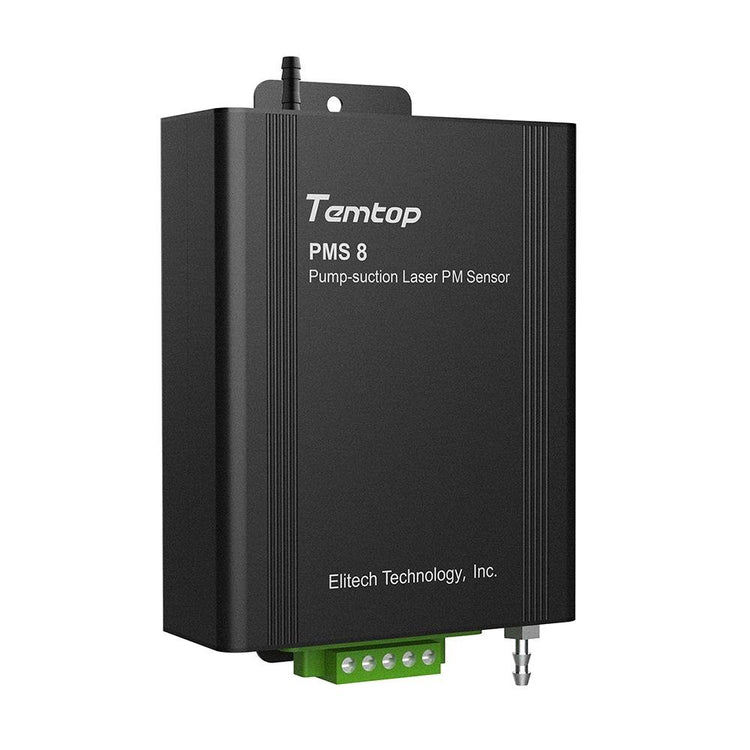 Temtop PMS 8 Pump Suction Laser Particle Sensor Professional for PM2.5/PM10 Air Quality Monitor Particle Counter - Elitech Technology, Inc.